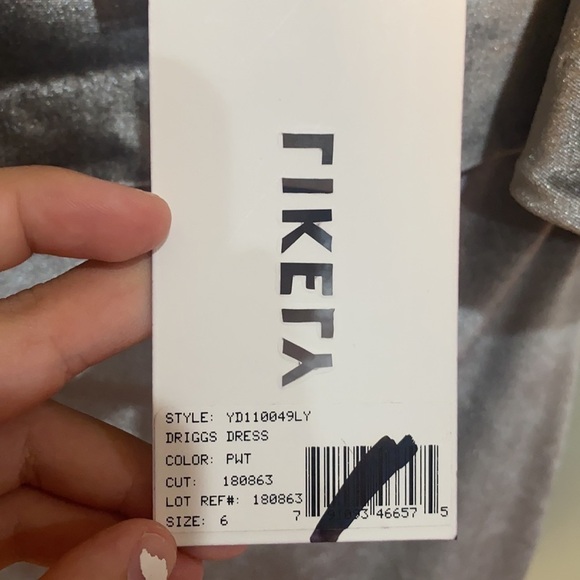 NWT Likely Driggs Strapless Velvet Pewter Dress - Picture 13 of 14